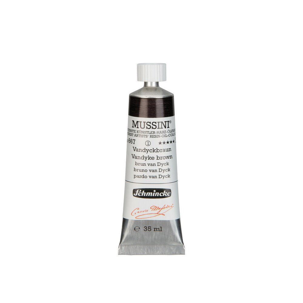 Farba olejna Mussini - Schmincke - 667, Vandyke Brown, 35 ml
