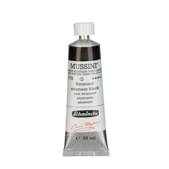 Mussini resin-oil paints - Schmincke - 779, Atrament Black, 35 ml