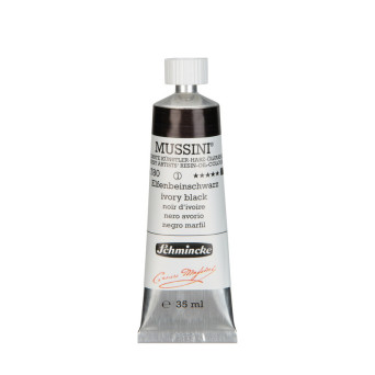 Farba olejna Mussini - Schmincke - 780, Ivory Black, 35 ml