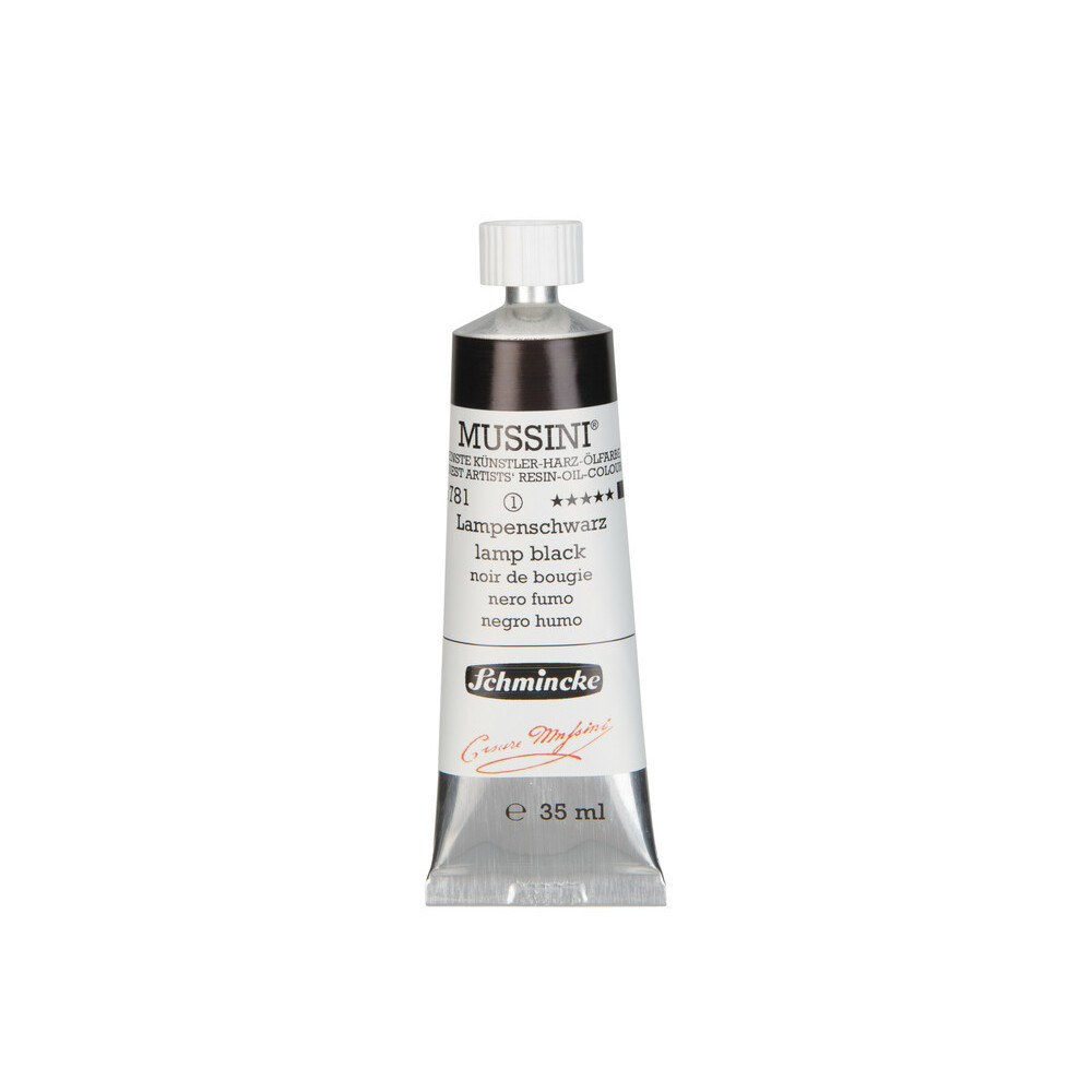 Farba olejna Mussini - Schmincke - 781, Lamp Black, 35 ml