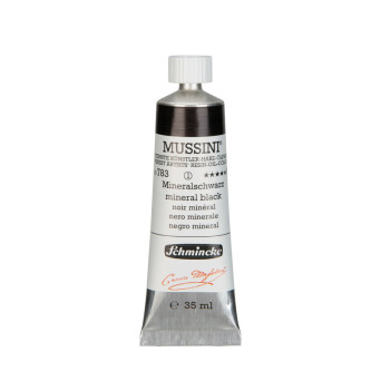 Mussini resin-oil paints - Schmincke - 783, Mineral Black, 35 ml