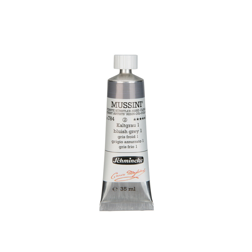 Mussini resin-oil paints - Schmincke - 784, Bluish Grey 1, 35 ml
