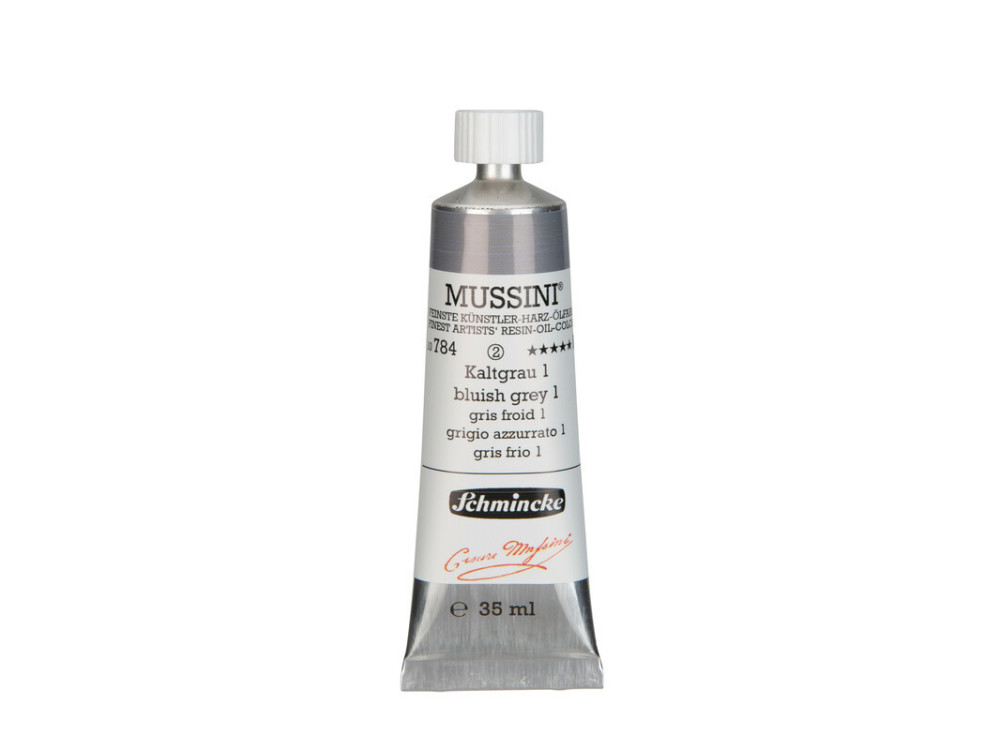 Mussini resin-oil paints - Schmincke - 784, Bluish Grey 1, 35 ml