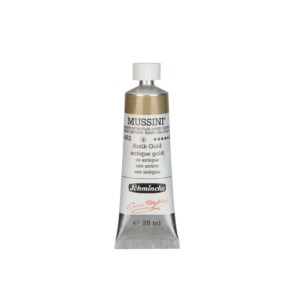 Farba olejna Mussini - Schmincke - 862, Antique Gold, 35 ml