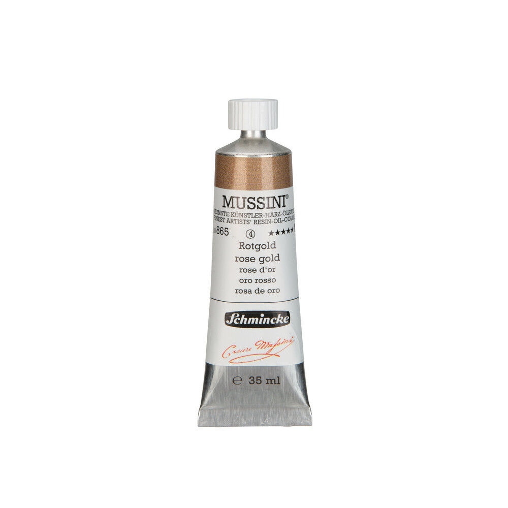 Mussini resin-oil paints - Schmincke - 865, Rose Gold, 35 ml