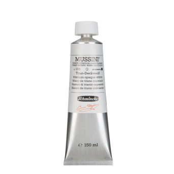 Farba olejna Mussini - Schmincke - 103, Titanium Opaque White, 150 ml