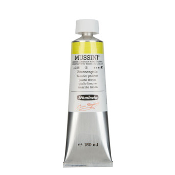 Mussini resin-oil paints - Schmincke - 216, Lemon Yellow, 150 ml