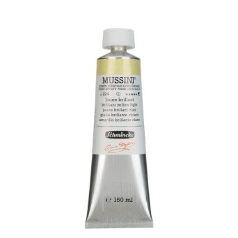 Mussini resin-oil paints - Schmincke - 224, Brilliant Yellow Light, 150 ml