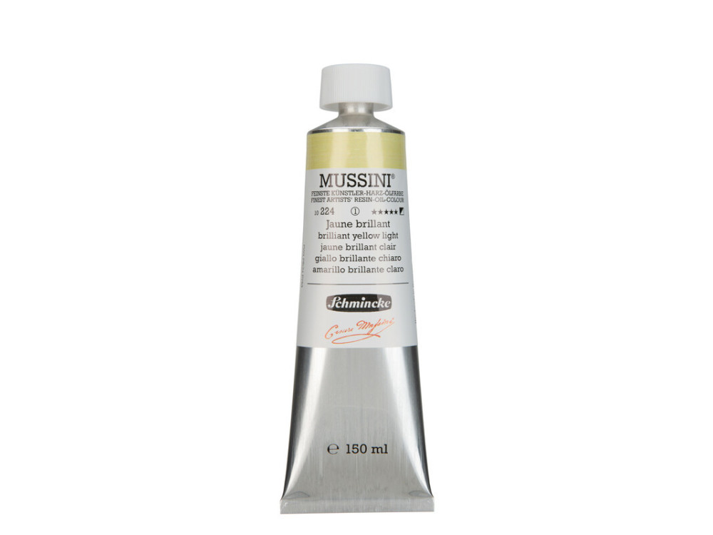 Farba olejna Mussini - Schmincke - 224, Brilliant Yellow Light, 150 ml