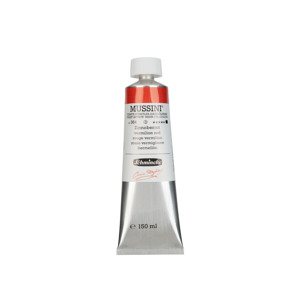 Mussini resin-oil paints - Schmincke - 364, Vermilion Red, 150 ml