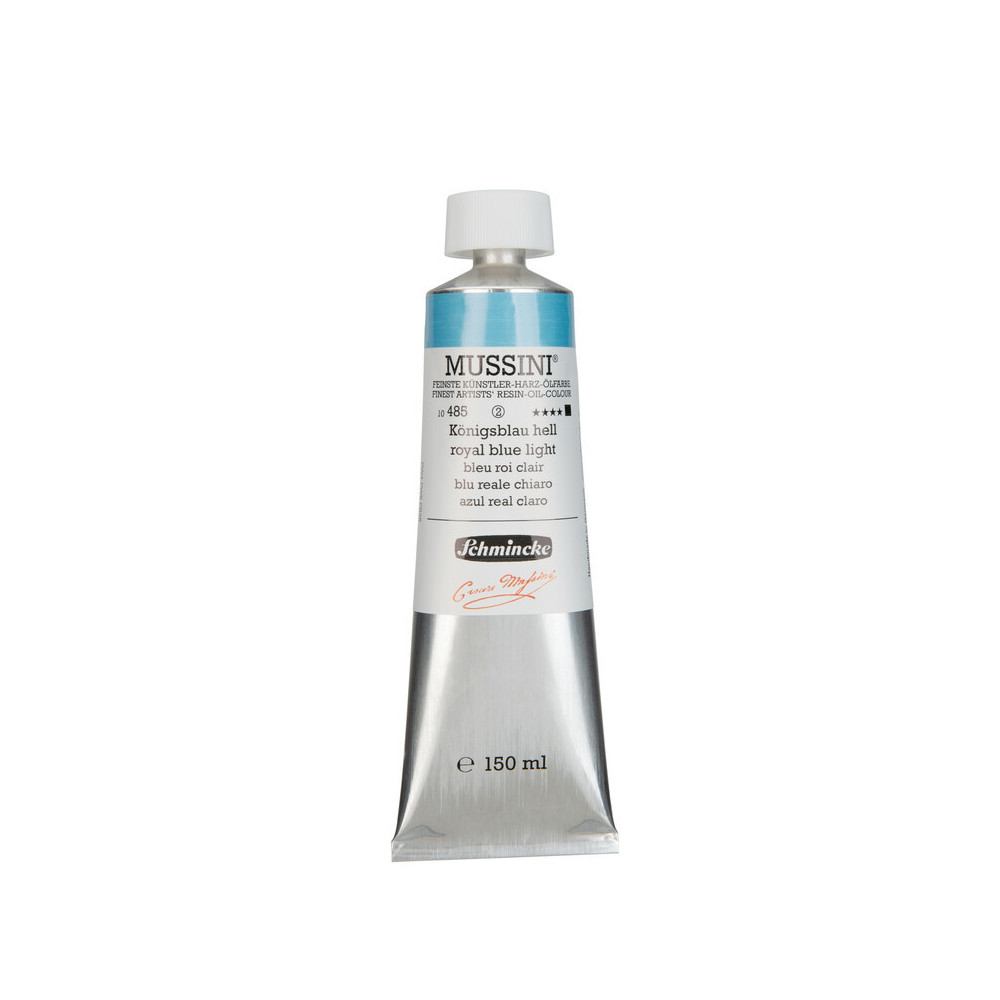Mussini resin-oil paints - Schmincke - 485, Royal Blue Light, 150 ml