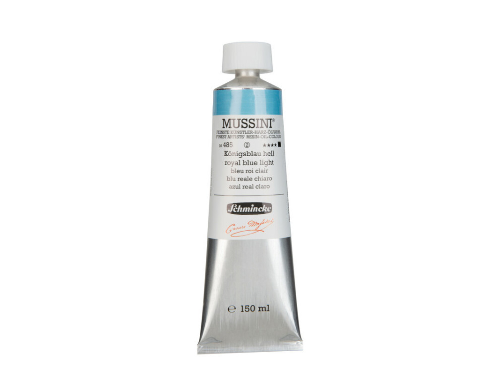 Farba olejna Mussini - Schmincke - 485, Royal Blue Light, 150 ml