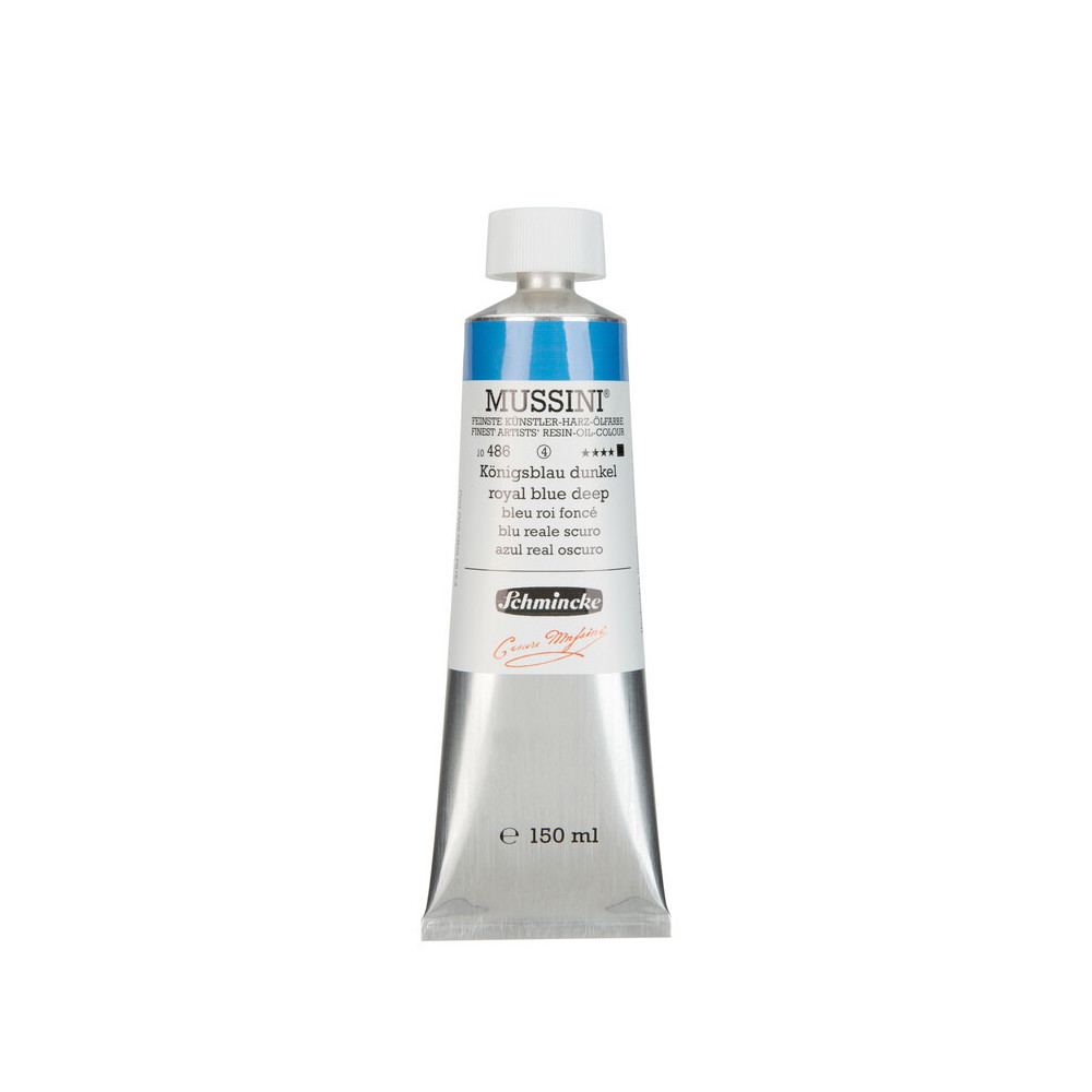 Farba olejna Mussini - Schmincke - 486, Royal Blue Deep, 150 ml