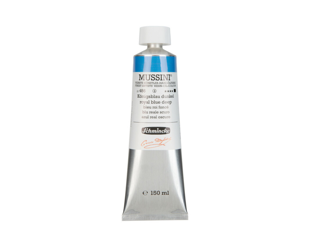 Farba olejna Mussini - Schmincke - 486, Royal Blue Deep, 150 ml