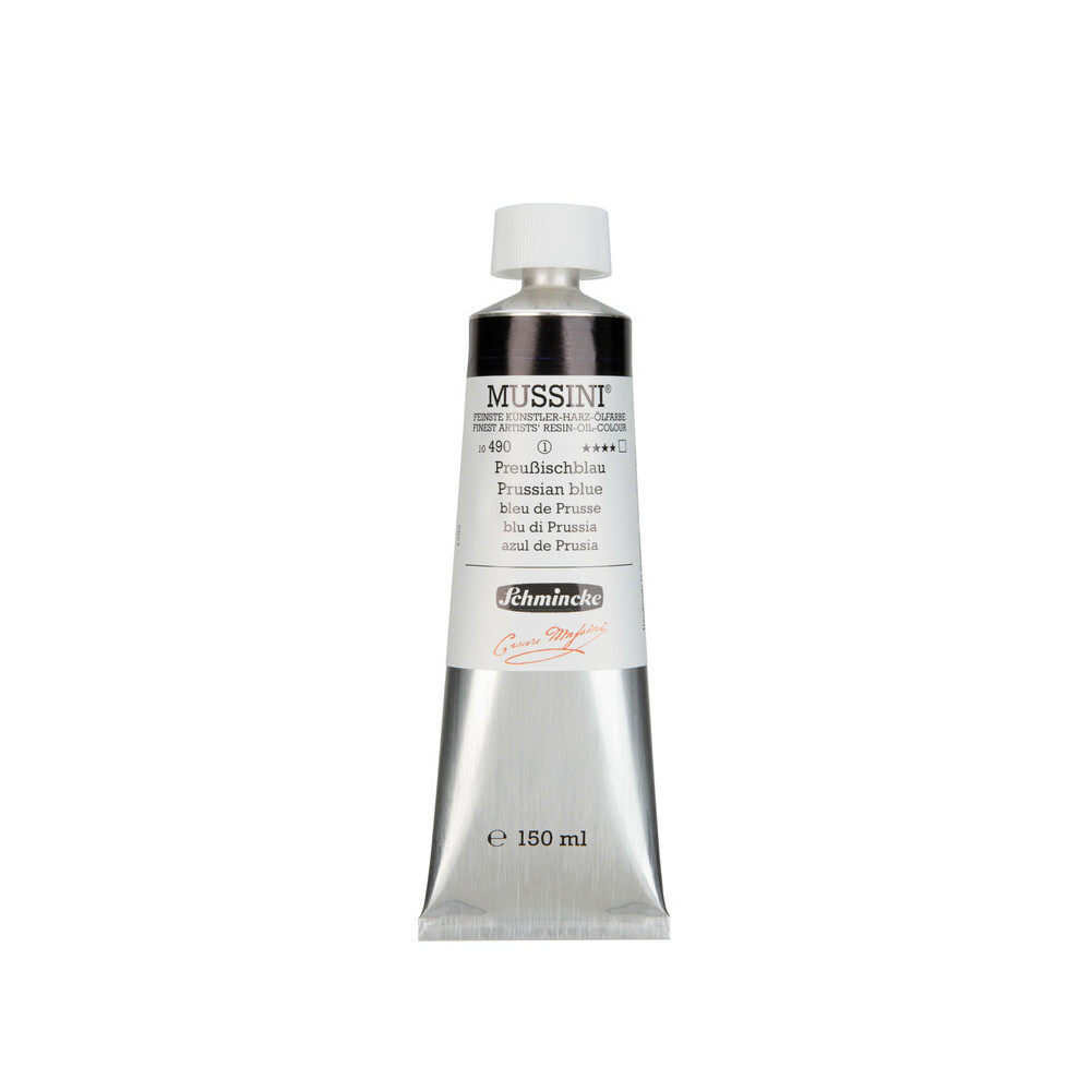 Mussini resin-oil paints - Schmincke - 490, Prussian Blue, 150 ml