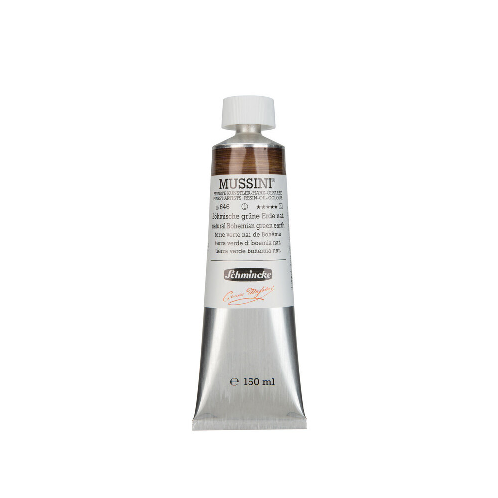 Farba olejna Mussini - Schmincke - 646, Natural Bohemian Green Earth, 150 ml