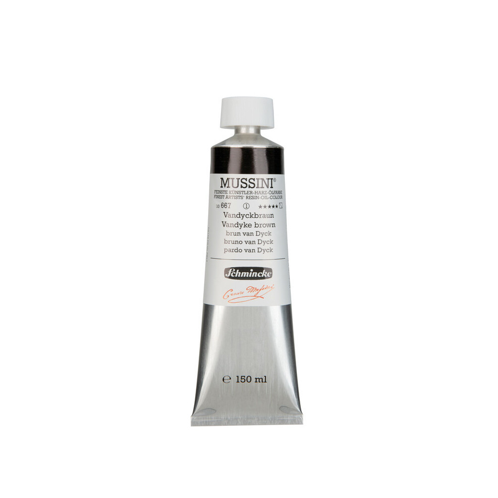 Farba olejna Mussini - Schmincke - 667, Vandyke Brown, 150 ml