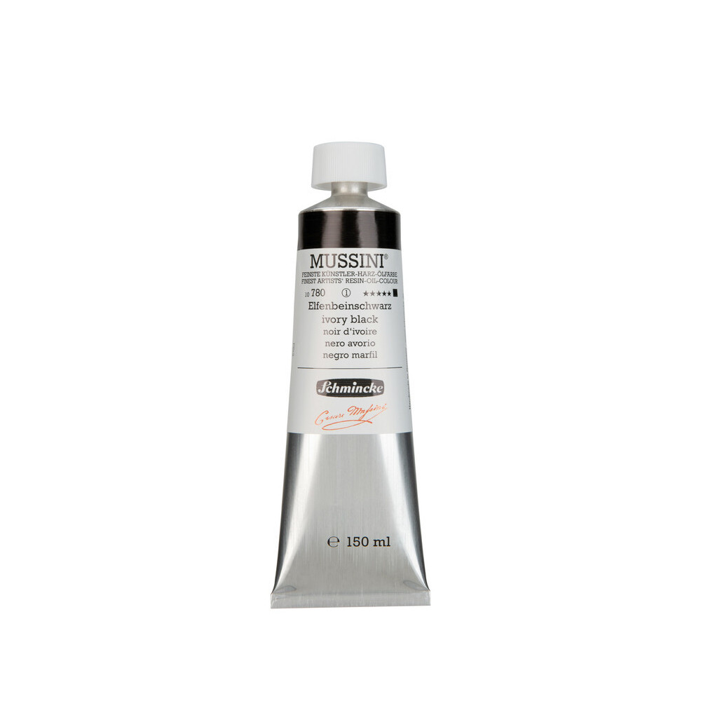 Farba olejna Mussini - Schmincke - 780, Ivory Black, 150 ml
