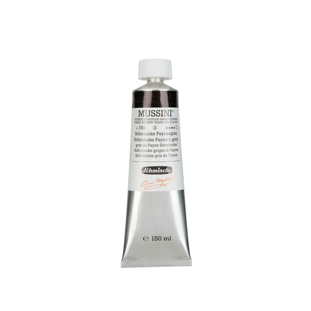 Mussini resin-oil paints - Schmincke - 782, Schmincke Payne's Grey, 150 ml