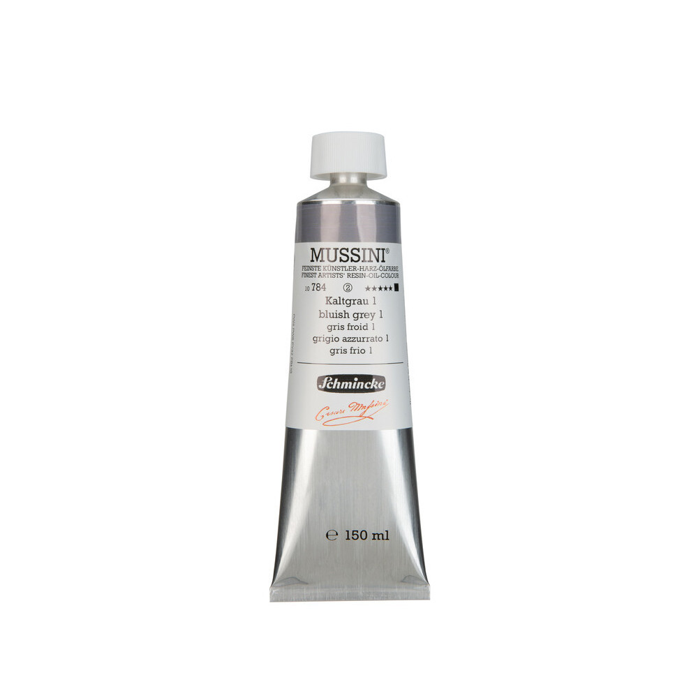 Mussini resin-oil paints - Schmincke - 784, Bluish Grey 1, 150 ml