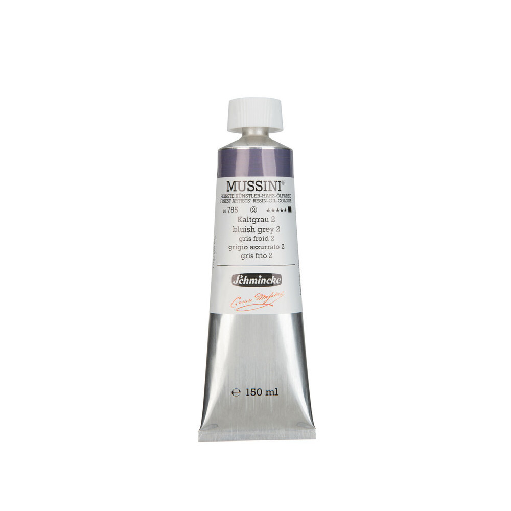 Mussini resin-oil paints - Schmincke - 785, Bluish Grey 2, 150 ml