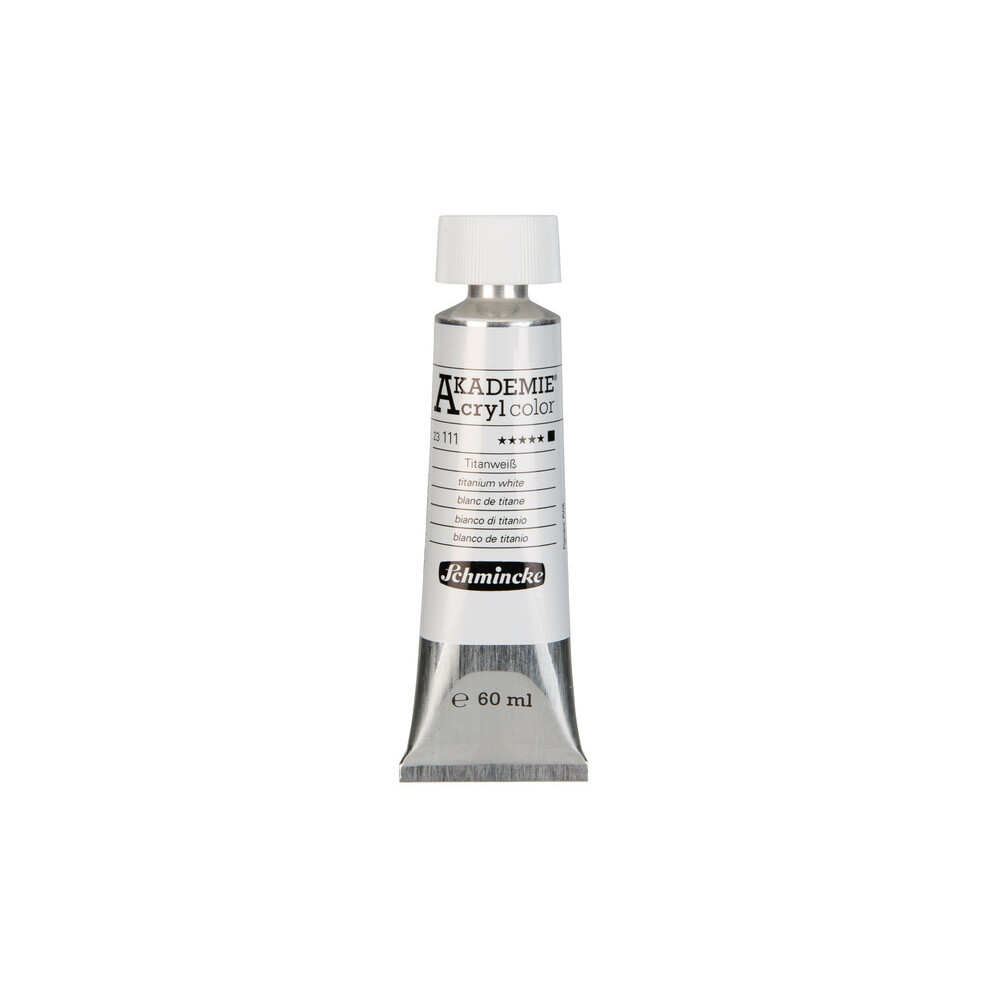 Farba akrylowa Akademie - Schmincke - 111, Titanium White, 60 ml