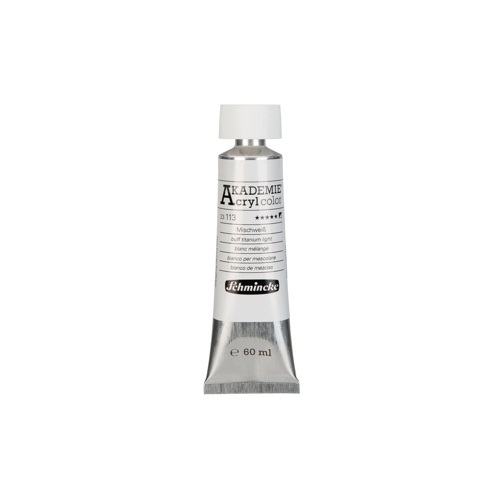 Akademie acrylic paints - Schmincke - 113, Buff Titanium Light, 60 ml