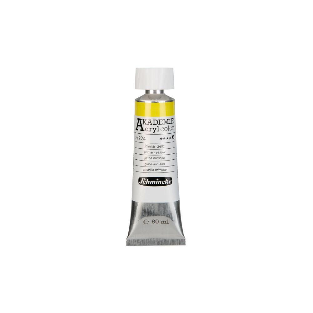 Farba akrylowa Akademie - Schmincke - 224, Primary Yellow, 60 ml
