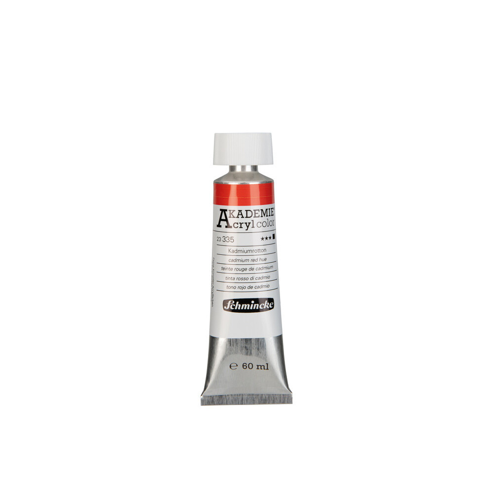Akademie acrylic paints - Schmincke - 335, Cadmium Red Hue, 60 ml