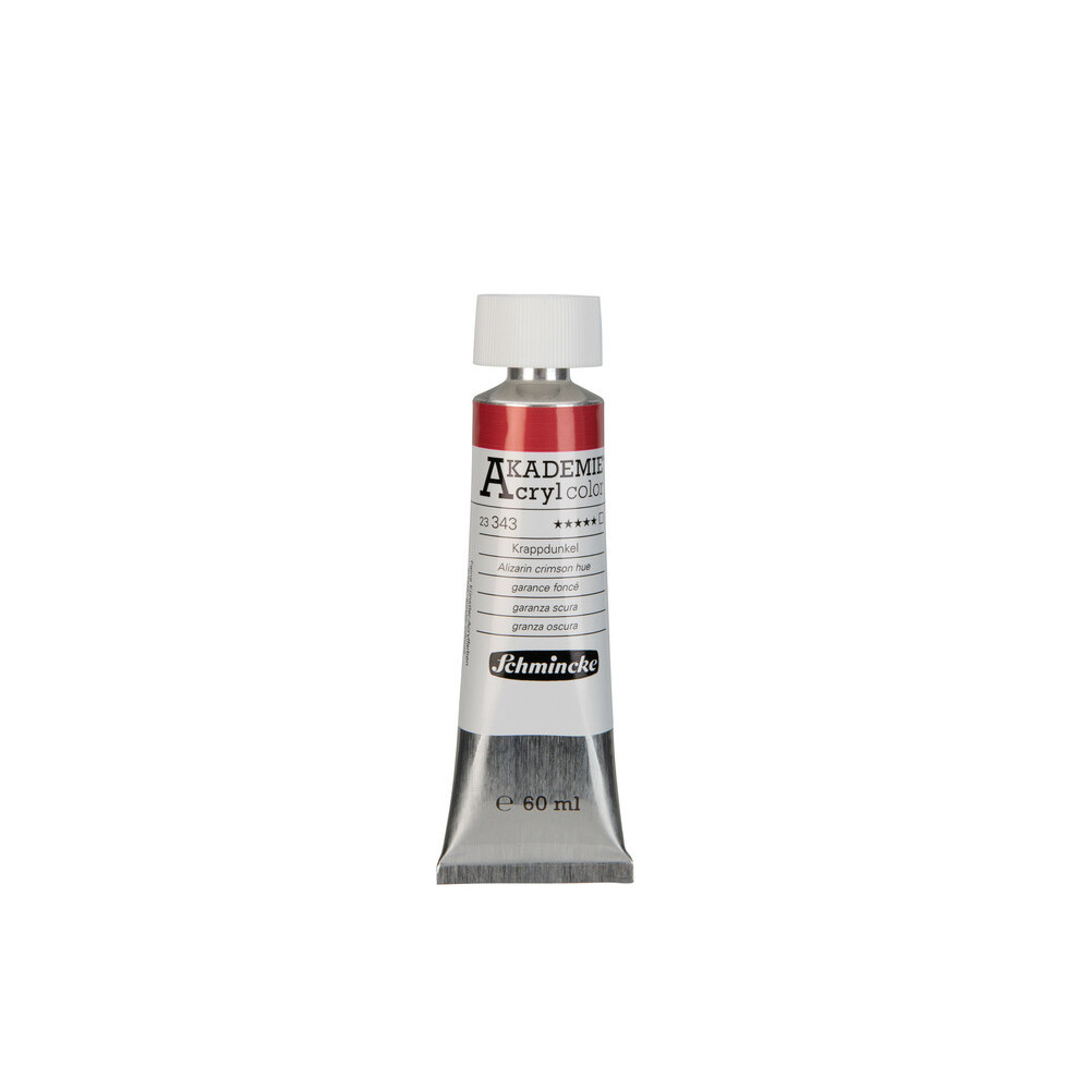 Akademie acrylic paints - Schmincke - 343, Alizarin Crimson Hue, 60 ml