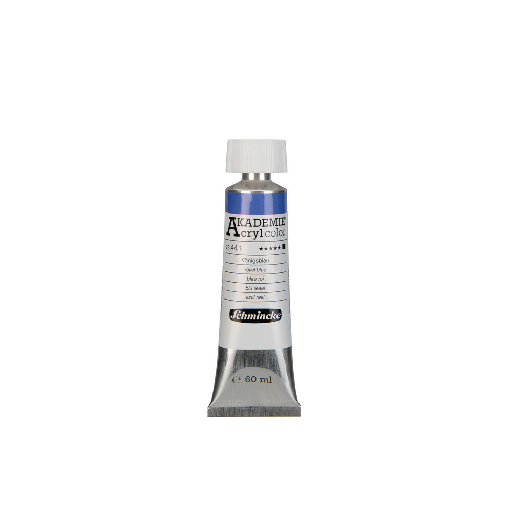 Akademie acrylic paints - Schmincke - 441, Royal Blue, 60 ml