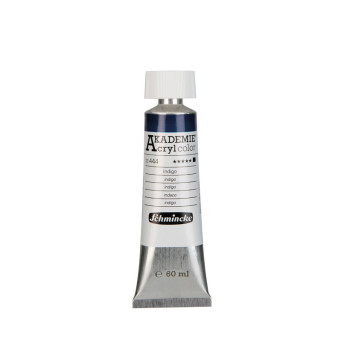 Akademie acrylic paints - Schmincke - 444, Indigo, 60 ml