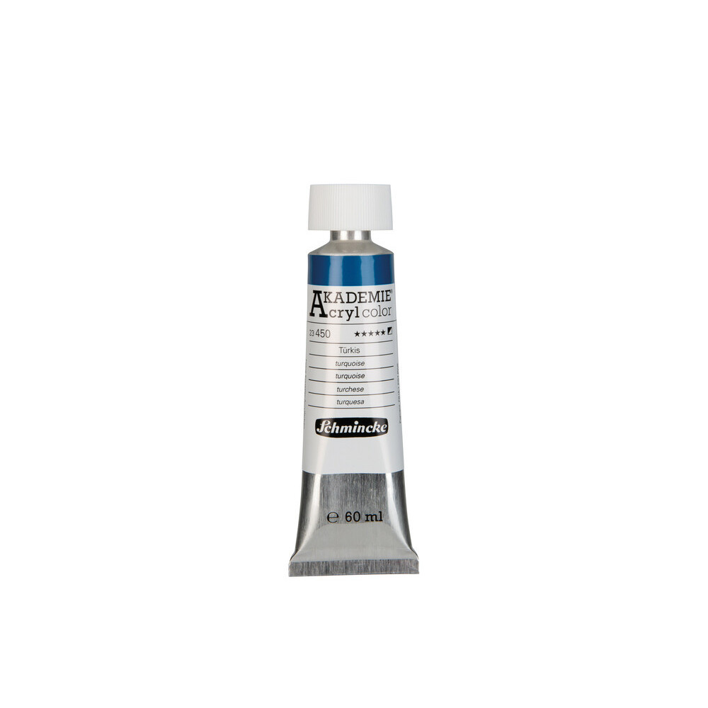 Akademie acrylic paints - Schmincke - 450, Turquoise, 60 ml