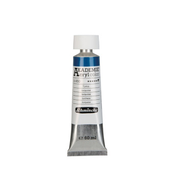 Akademie acrylic paints - Schmincke - 450, Turquoise, 60 ml