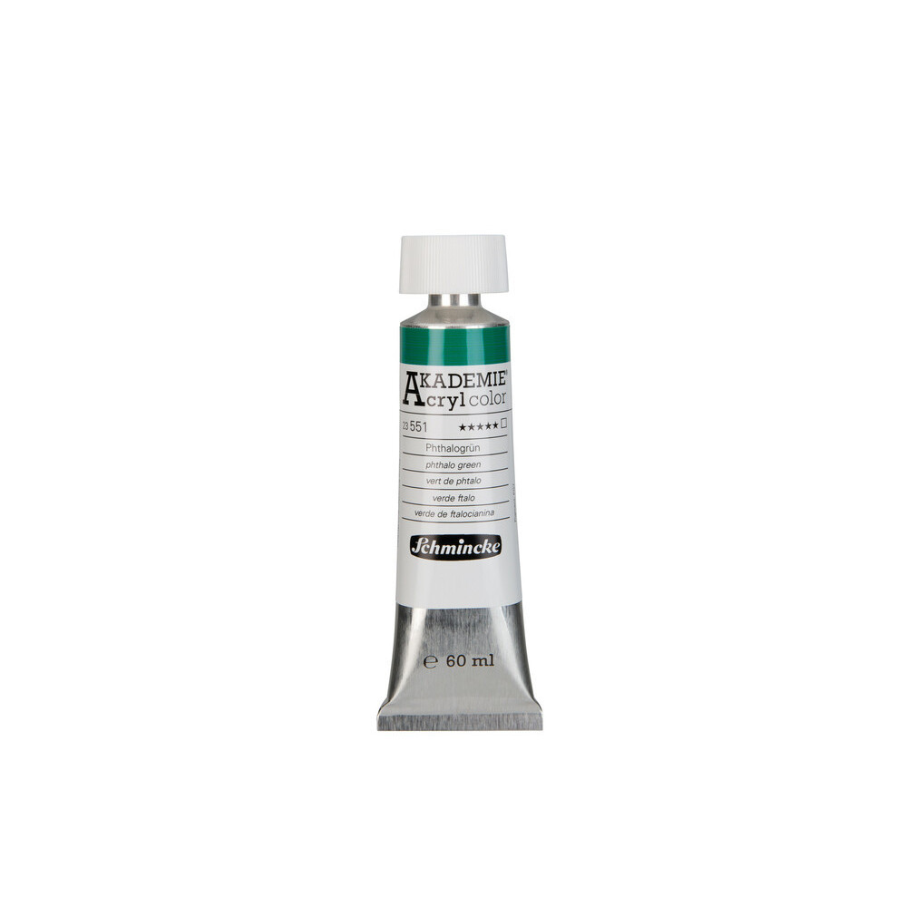 Farba akrylowa Akademie - Schmincke - 551, Phthalo Green, 60 ml