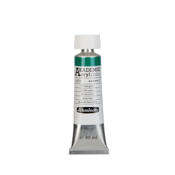 Akademie acrylic paints - Schmincke - 551, Phthalo Green, 60 ml