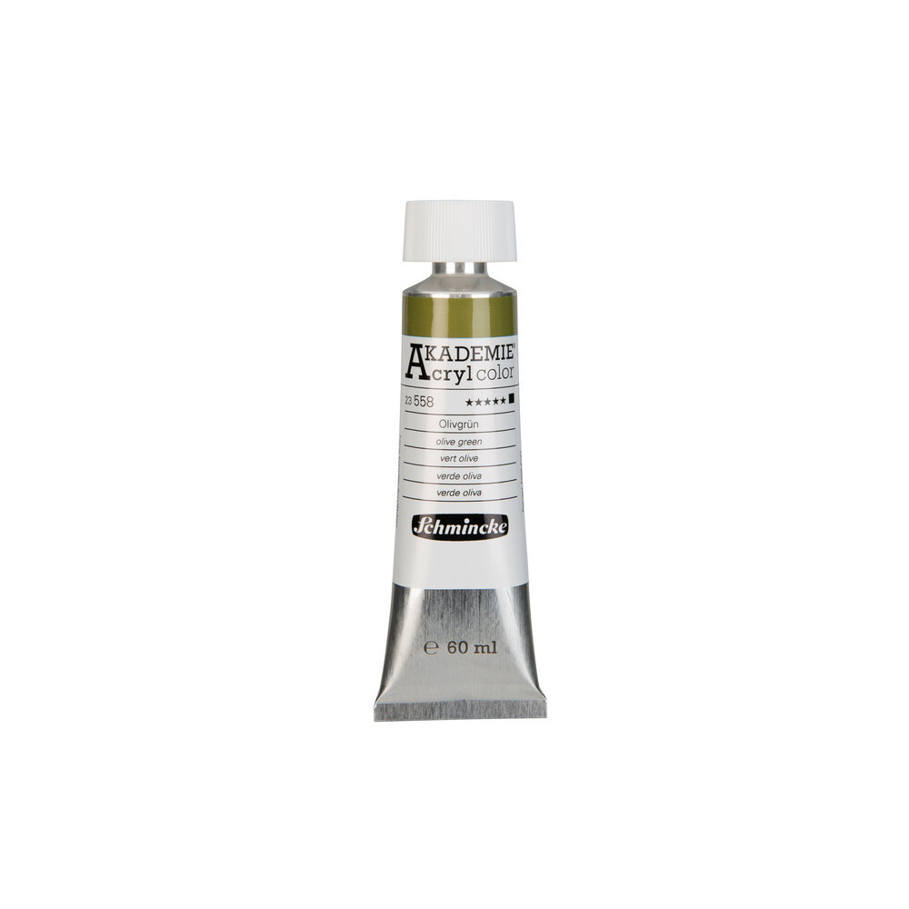 Akademie acrylic paints - Schmincke - 558, Olive Green, 60 ml