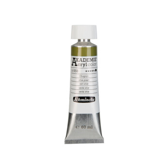 Akademie acrylic paints - Schmincke - 558, Olive Green, 60 ml