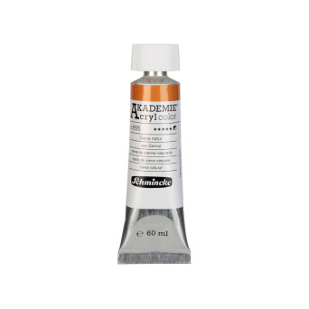 Akademie acrylic paints - Schmincke - 655, Raw Sienna, 60 ml