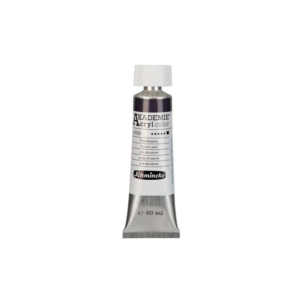 Akademie acrylic paints - Schmincke - 658, Payne's Grey, 60 ml