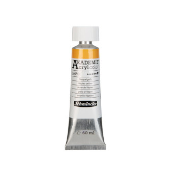 Akademie acrylic paints - Schmincke - 659, Naples Yellow, 60 ml