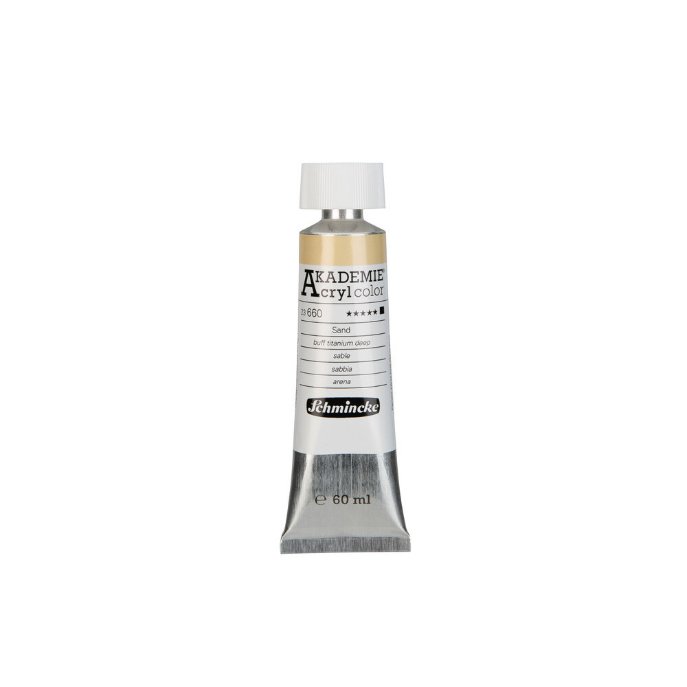 Akademie acrylic paints - Schmincke - 660, Buff Titanium Deep, 60 ml
