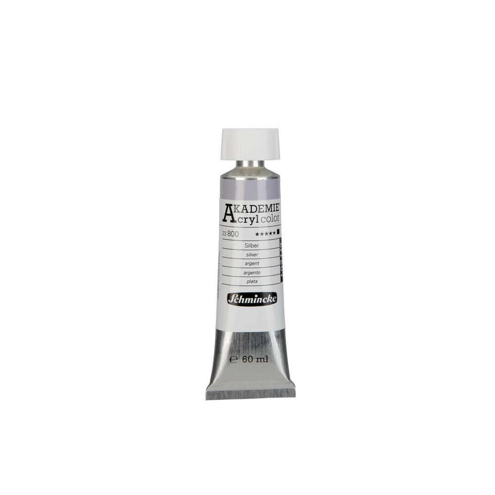 Akademie acrylic paints - Schmincke - 800, Silver, 60 ml