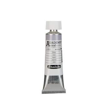 Akademie acrylic paints - Schmincke - 800, Silver, 60 ml