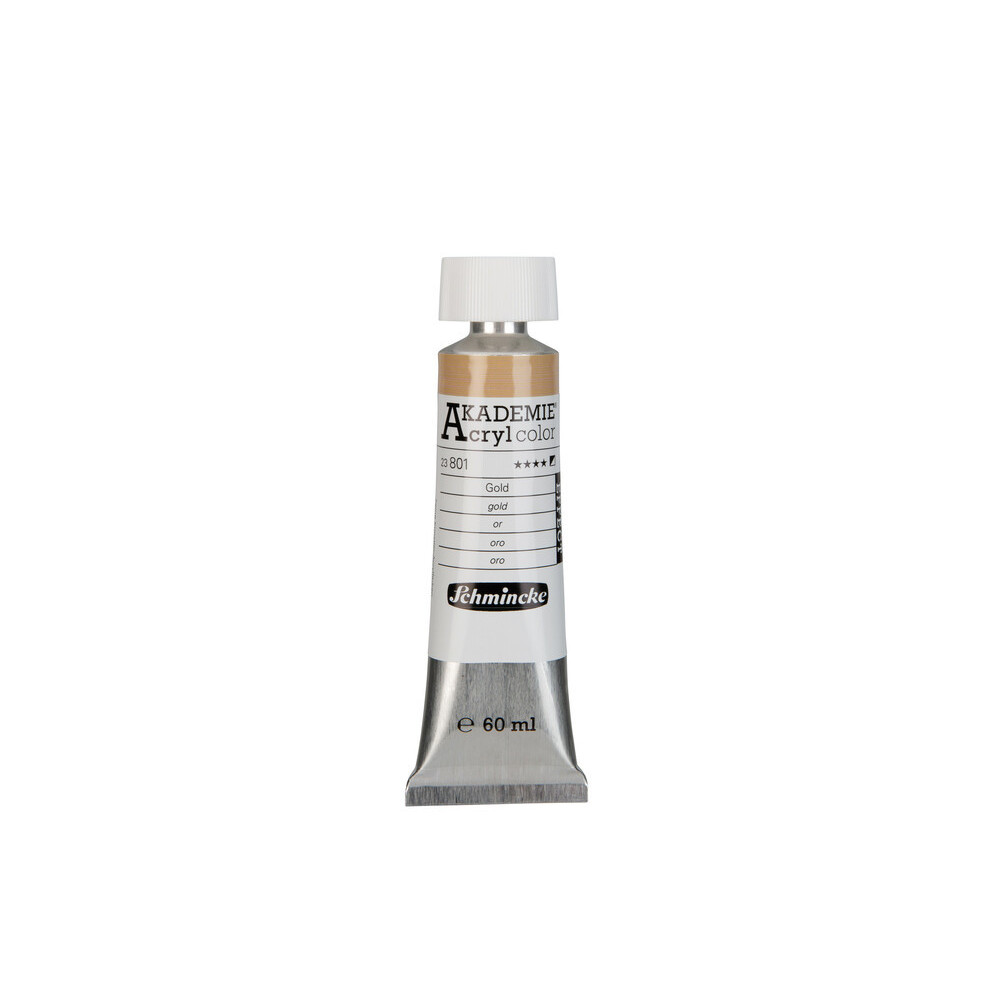 Akademie acrylic paints - Schmincke - 801, Gold, 60 ml