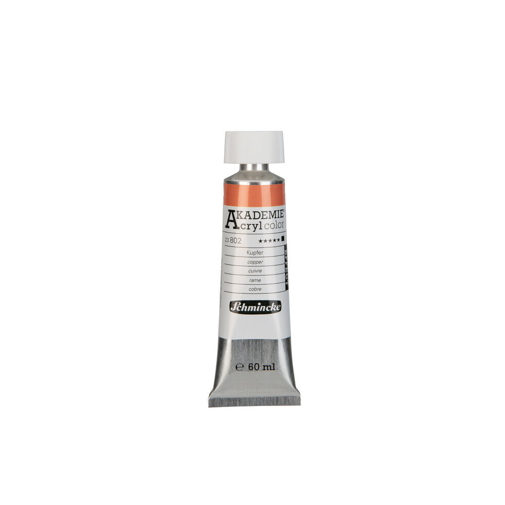 Akademie acrylic paints - Schmincke - 802, Copper, 60 ml