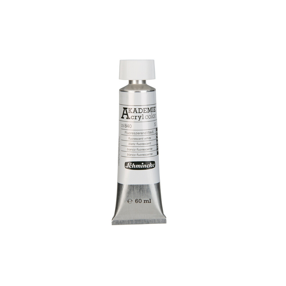 Farba akrylowa Akademie - Schmincke - 840, Fluorescent White, 60 ml