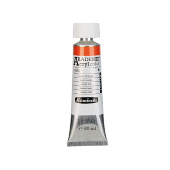 Akademie acrylic paints - Schmincke - 850, Neon Orange, 60 ml