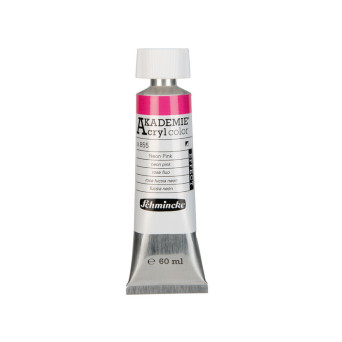 Akademie acrylic paints - Schmincke - 855, Neon Pink, 60 ml