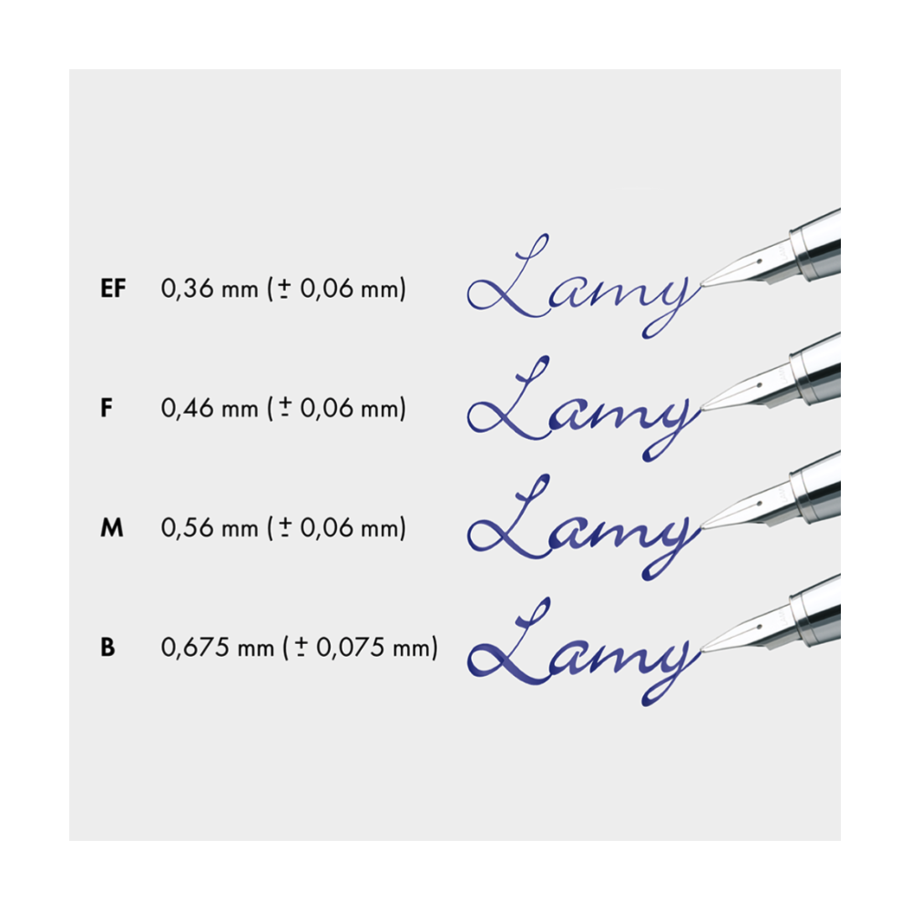 Nib Z50 for fountain pens - Lamy - Black, EF